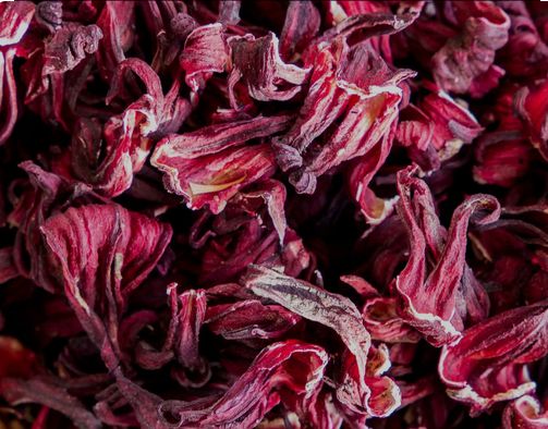 natural loose hibiscus flower zobo leaves